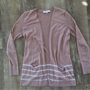 Ann Taylor dusty rose cardigan